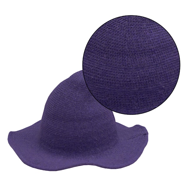 Kvinnor Häxhatt för Halloween Ull Hattar Bred brätte pire tickad Style 8 S