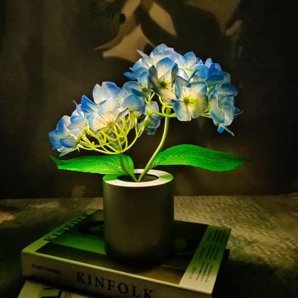 Led hortensia blomlampa Skrivbordslampa ROSA 2 2