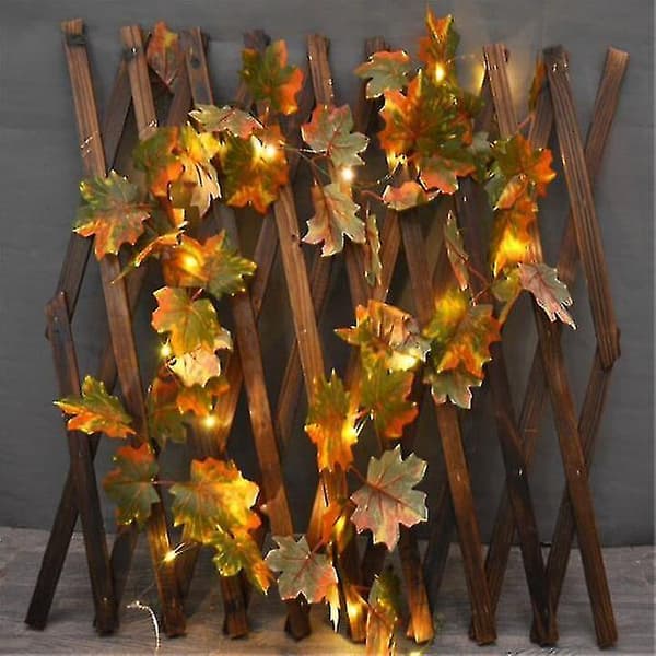 Halloween Maple Leaf Lantern &led Maple Leaf Lamp String, Ins Batterilåda Dekorativ Lampa, Maple Leaf Cane, Hängande Lämplig för inomhus och utomhus G set3