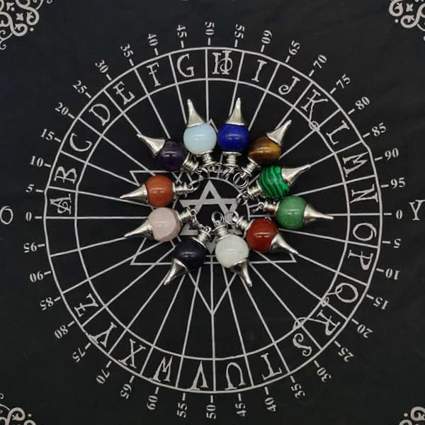 Spådom Tarot Alterduk Firkantet Duk Astrologi Hekseri Tapet