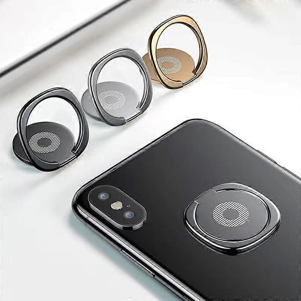 Stykker Universal Telefon Ringholder, Mobiltelefon Ring, 360 Rotation Telefon Ring, Metal Telefon Ringholder, til Smartphone