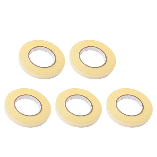 5 STK Hvit Acetate Stofftape Elektronisk Skjerm Kablingstape 0,22 mm Tykkelse på Limlag Vanlig