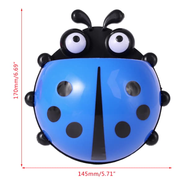 Cykelkorg Barn Cykel Plast Fram Styre Söt Beetle Barn Sadelväska Blue