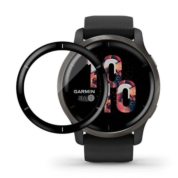 För Garmin Venu 2/2 Plus/2s 3d Curved Edge Soft Heltäckande skärmskydd