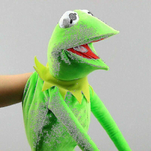 70cm Kermit The Frog Hånddukke Helkroppsmuppet Sesamgate
