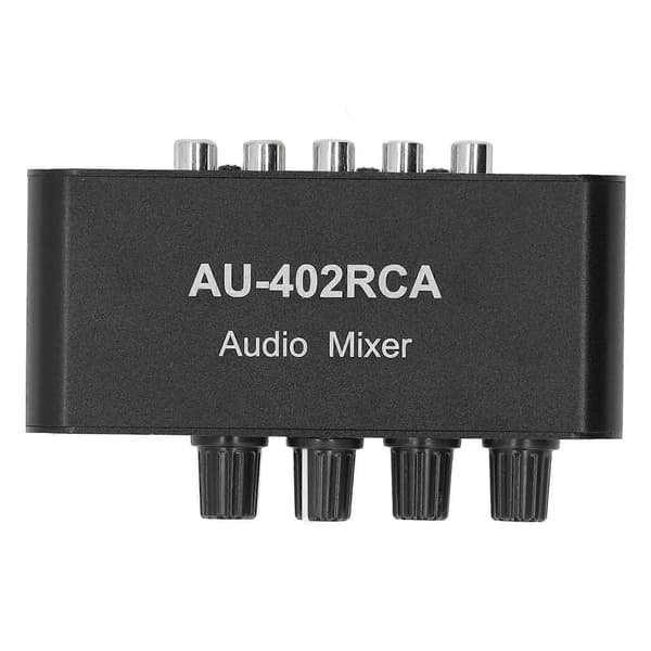 Toveis lydbryter 4-veis stereo L R lydkanal 4 inn 2 ut RCA-splittervelger