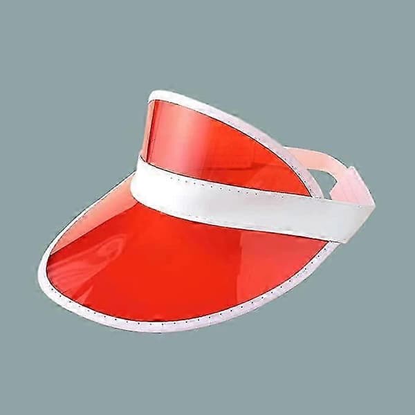 4 delar unisex solskydd, transparent plast solskydd 80-tals solkeps för golf