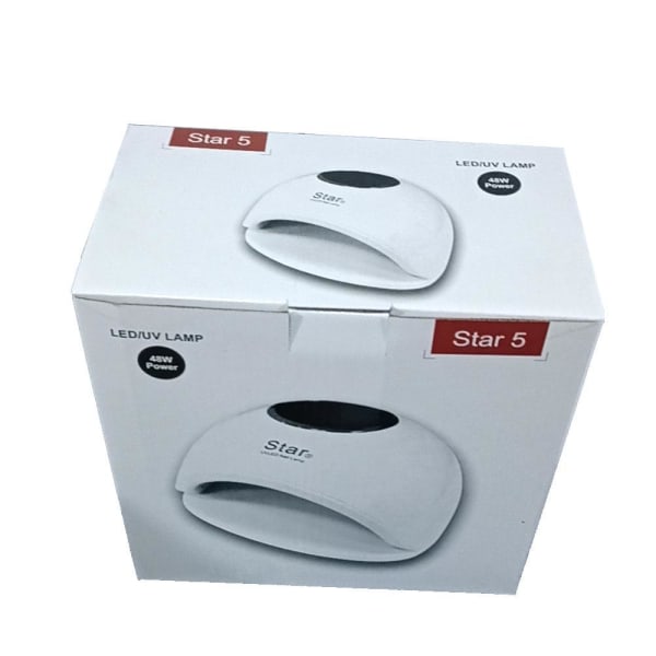 48W UV/LED-lampe med timerfunktion white