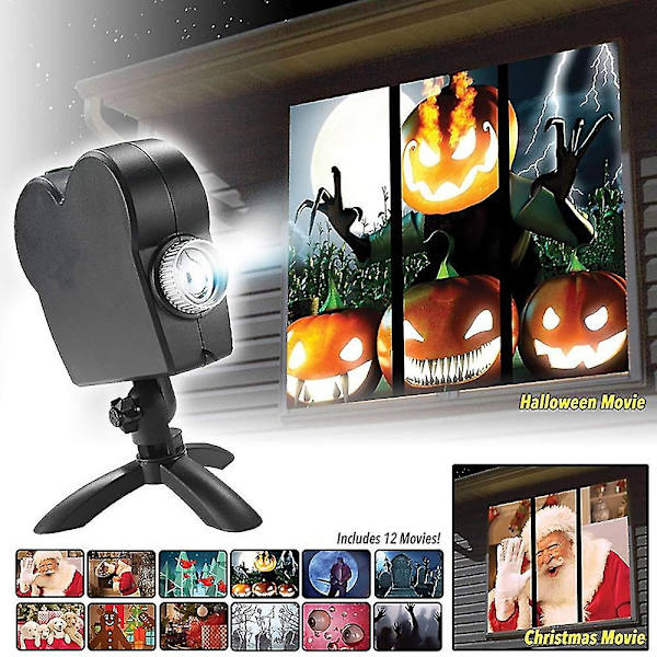 Bärbar Cinema Projector Christmas Halloween Projector Kit