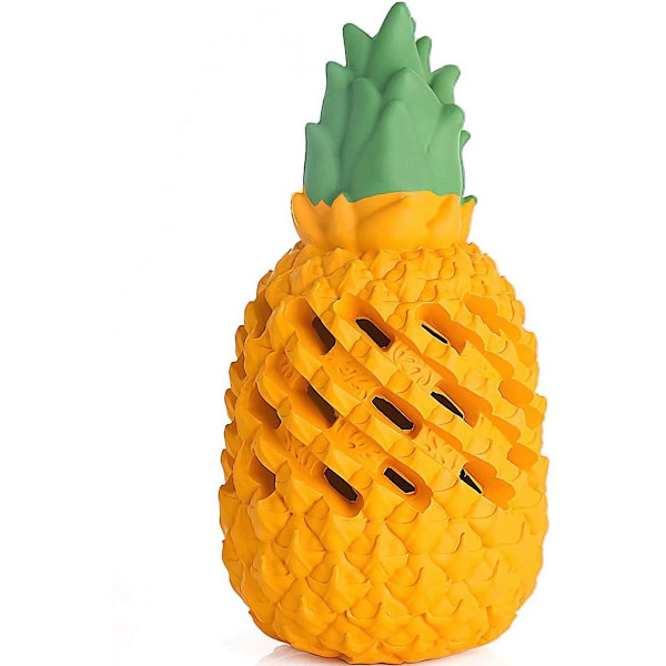 Aggressiv, kraftfull, oförstörbar ananas hundtuggleksak, naturgummi tuggleksaker för stora och medelstora hundar