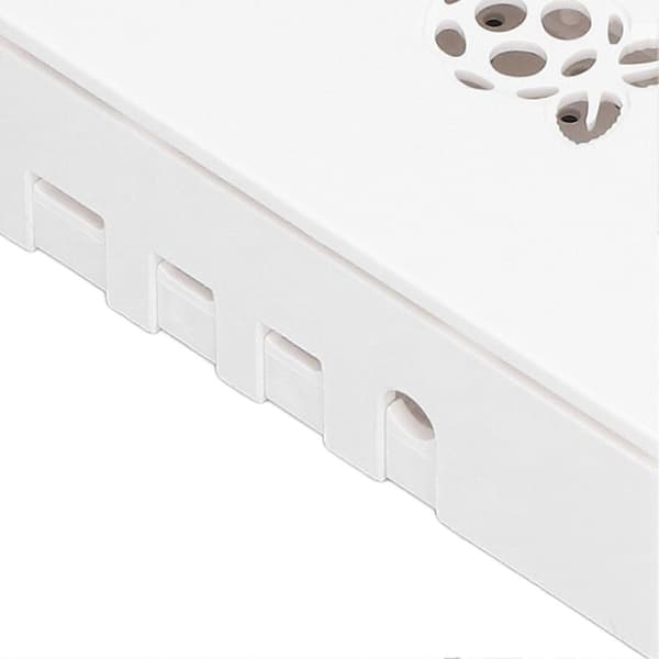 for Raspberry Pi 4-deksel ABS avtakbart ripebestandig varmeavledende beskyttelsesskall hvitt