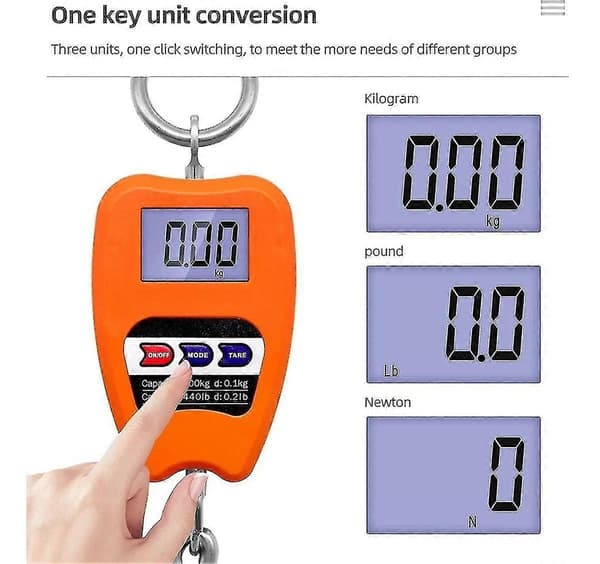 LCD Hängande Digital Industriell Våg 200 kg, Kg /lb/ N 1 st