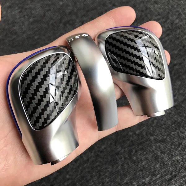 Krom Matt Med Läder Skiftknopp Växel Cover DSG Emblem För VW Golf 6 7 R GTI Passat B7 B8 CC R20 Jetta MK6 GLI-Typ 3 Type 3