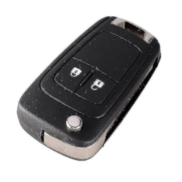 Flip Folding Fjernkontroll Nøkkelveske Opel 2 Knapper Hu100