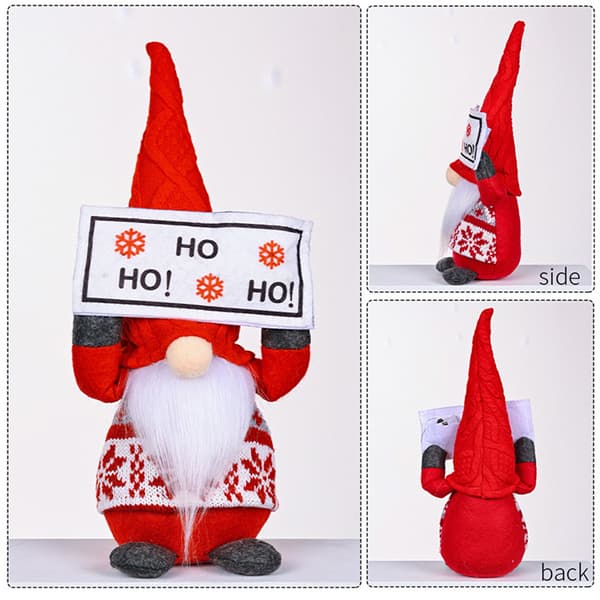 Julbräda plysch ansiktslös docka Gnome dvärg prydnadsdekor 1