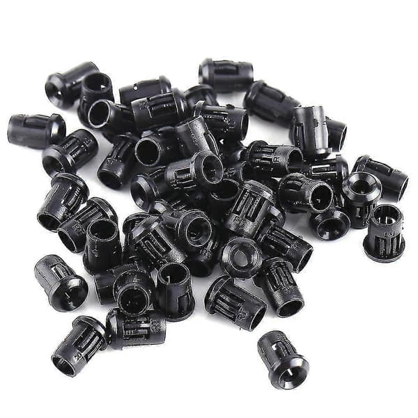 3mm LED 50 st LED-sockel Diodfäste Nylon Svart Clip Bezel Montering Användbar