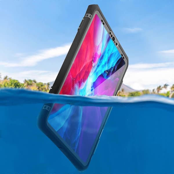 Komplet etui til iPad Pro 11 & Pro 11 M2 2022 Vandtæt IP68 Redpepper Sort-God