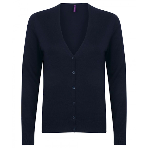 Henbury Dam/Dam V-ringad Cardigan  Marinblå Navy S