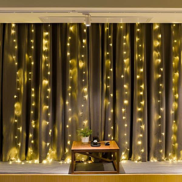 LED Gardinlampe 3*2,5m Jule Isbar Dekorativ Lampe