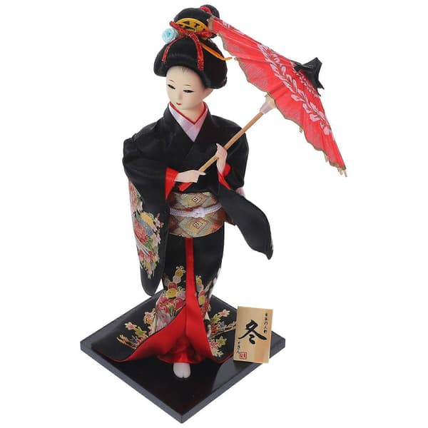 Japanska Kimonos Orientalisk Docka Dekorativ Restaurang Docka Figur Skrivbordsdekoration