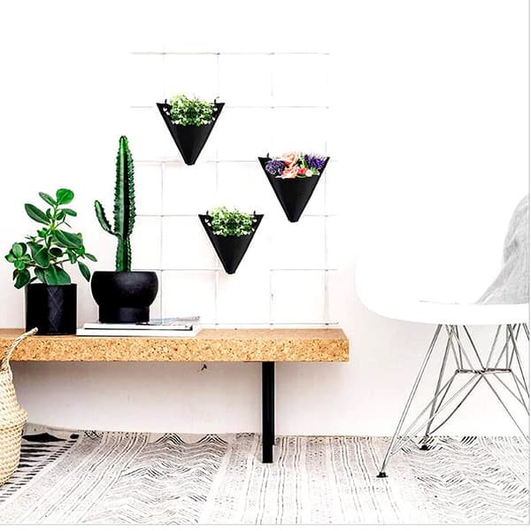Trädgårdsskötsel Flower Container Plant Grow Bag 3-Pack Svart