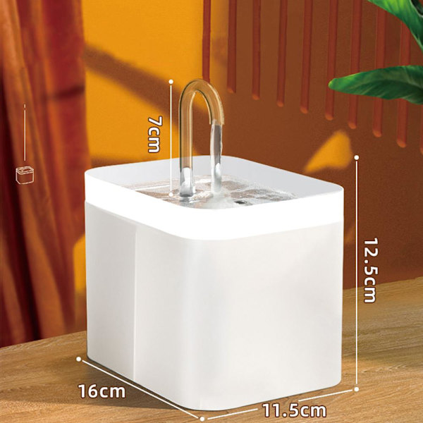 Cat Drinker Vattenfilter VIT EU PLUG 220V EU PLUG 220V white EU Plug 220V-EU Plug 220V