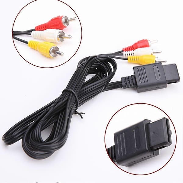 La Cabina Cordon AV-kabel Audio Video A/V TV-kabel for 64 N64 GameCube NGC SNES SFC