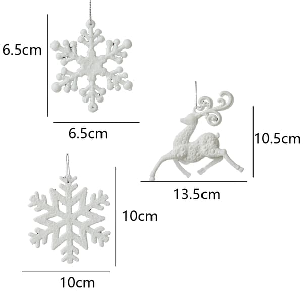 Kreativ julgran Heminredning Tillbehör Snowflake B