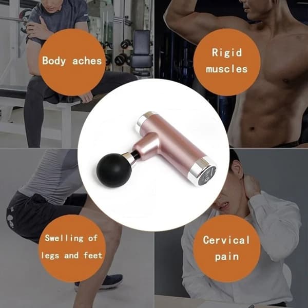 Massage Gun kompakt 5 intensitetsniveauer til alle muskelområder 1 stk.