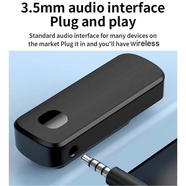 Bluetooth-kompatibel biltransmitter lydadapter højhastighedstransmission universelt kompakt design bærbar trådløs lydmodtager