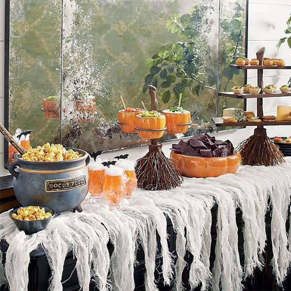 6 Pumpkin Bowl Stativ Broom Pumpa Snack Tallrikar Rack