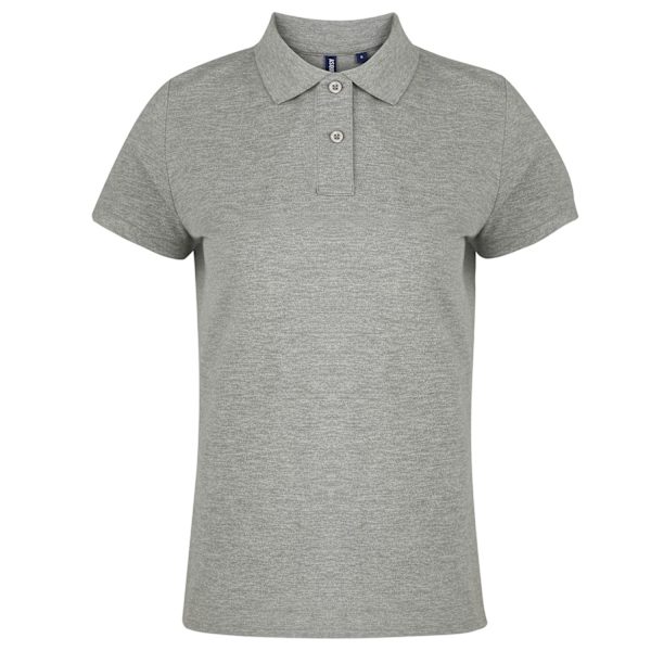 Asquith & Fox Dame/Dame Enkel kortarmet pikétrøye Hea Heather M