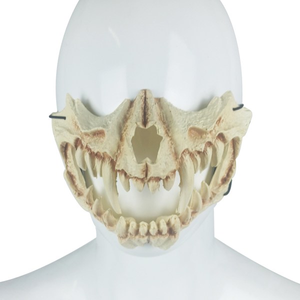 Halloween Mask, Half Face Resin Tiger Cosplay Mask
