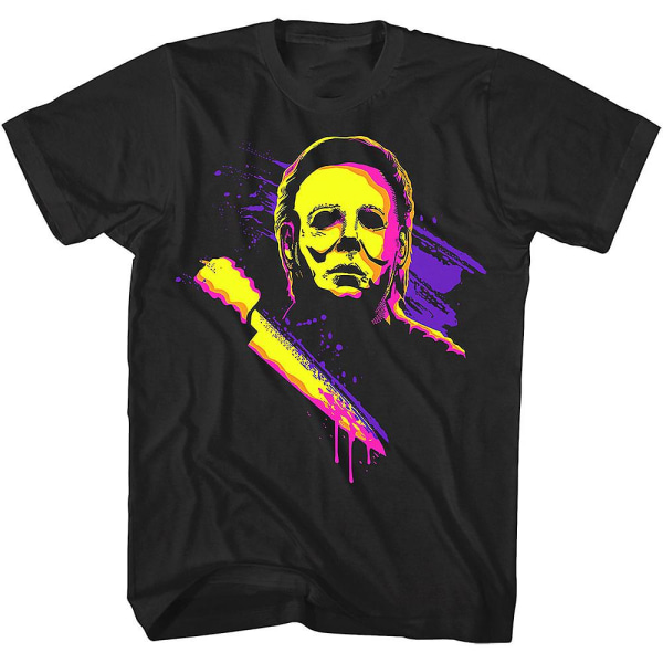 Neon Michael Myers Halloween T-shirt L