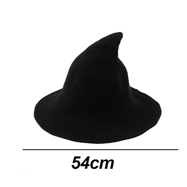 Kvinnor Häxhatt för Halloween Ull Hattar Bred brätte pire tickad Style 5 S