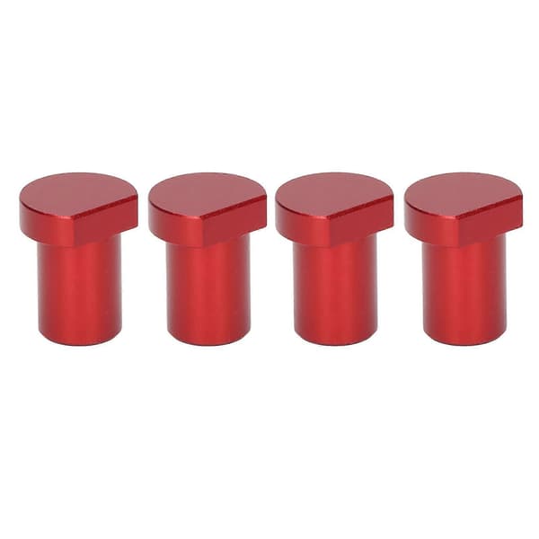 4 STK Trebearbeiding Skrivebord Begrensningsblokker Multifunksjonelle Benkstopper 20 mm Diameter Rød