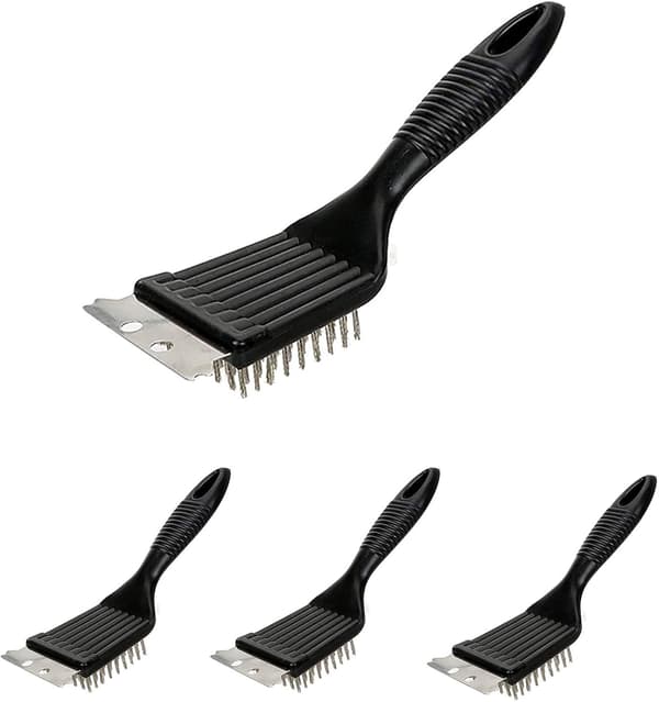 4 stk grillrengjøringsbørste. Grilltråd med rustfritt stål