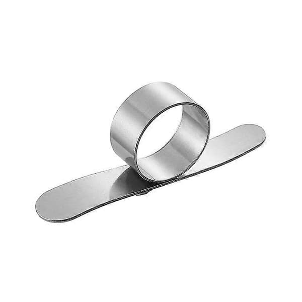 2-pakning Appelsinskreller / Fruktskreller / Appelsinskreller i rustfritt stål (sølv)