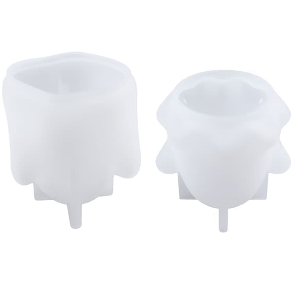 2 delar molds 3D Halloween spökformar molds för epoxigjutning 1 pair