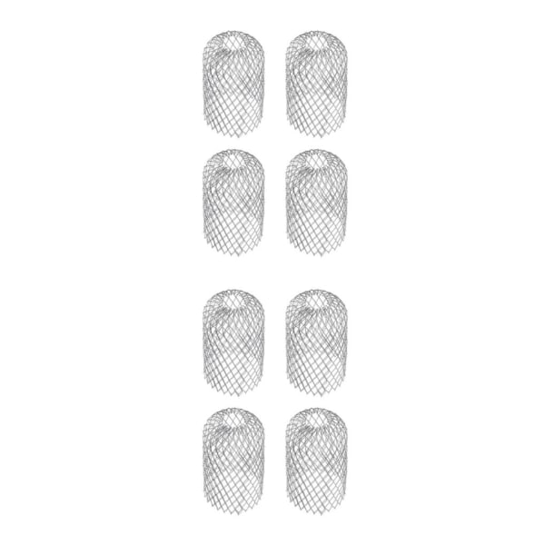 1/2/3/5 4x justerbar storlek aluminiumrännskydd för avlopp Height 16cm 8cm diam 2PCS