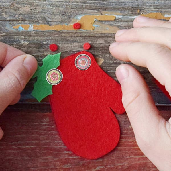 100 stk Minibrads, assorterte farger, runde splittbinders, pastellbrads for scrapbooking, håndverk, stempling og DIY 9 mm