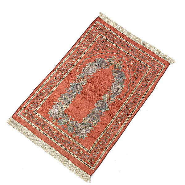 Ramadan Koranen Islamisk Bön Matta Matta Tofs Bordsduk Cover Yogamatta Red