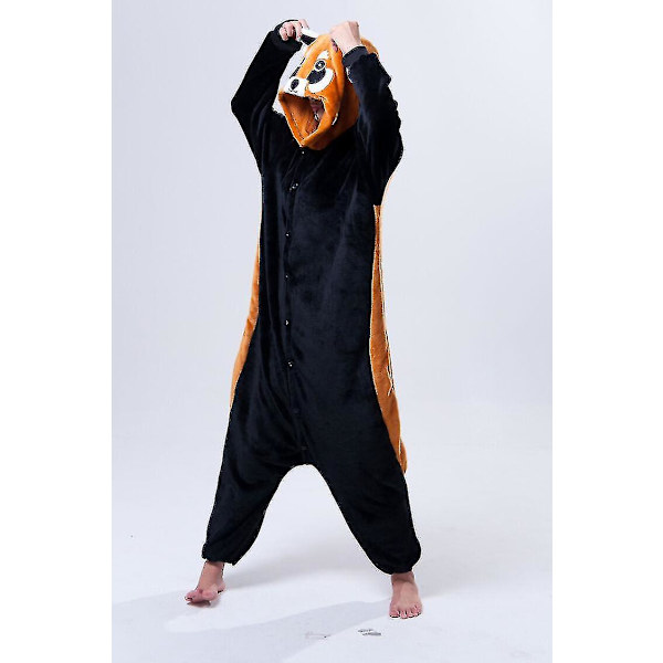 Halloween Unisex Fancy Dress Costume Hoodies Pajamas Sleep Wear Racoon XL for 180 to 190cm