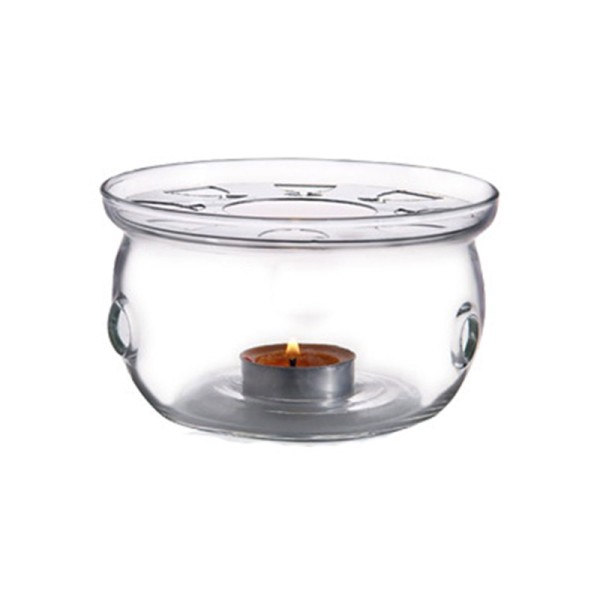 Retro glas tevarmer glas te lys holder til keramik tekande varme te
