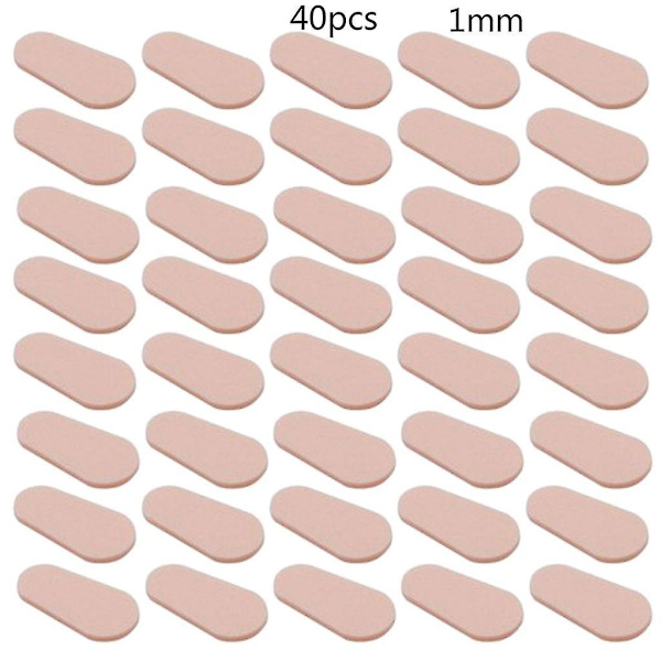 40 kpl itseliimautuvia nenätyynyjä silmälaseihin, aurinkolaseihin, lukulaseihin Skin color Drop shape 1mm