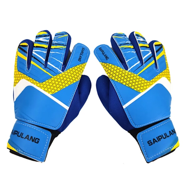 Målmandshandsker til børn Åndbare fodboldhandsker Blue Size 6
