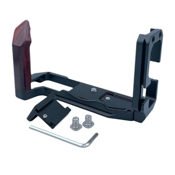 XT5 Justerbar Hurtigutløser L-plate Brakettholder Håndgrep for XT5 Digitalkamera Svart