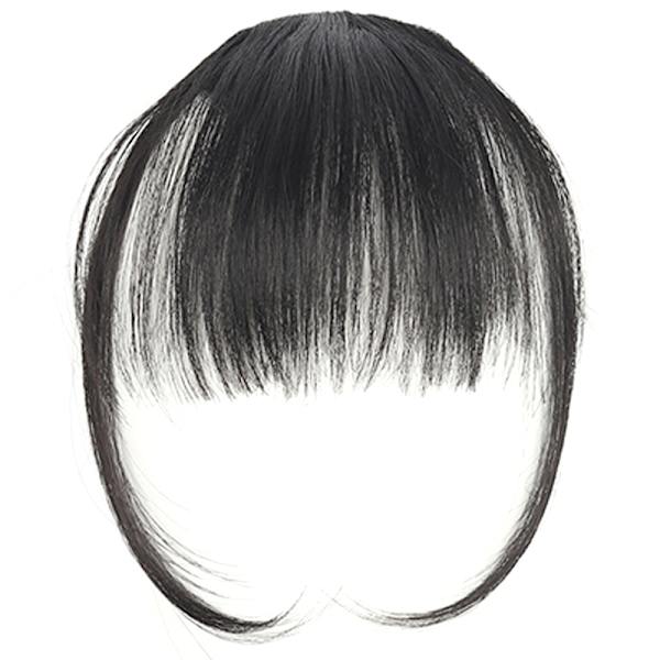 Clip In Air Bangs hårforlengelse for daglig bruk Black