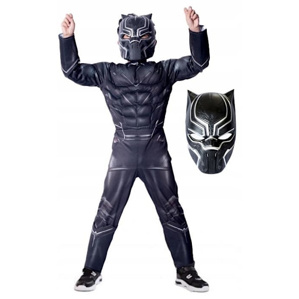 Black Panther Deluxe Lasten Naamiaisasu black 128