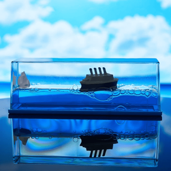 Titanic i Glass - Synkefritt Skip - Kul Pynt